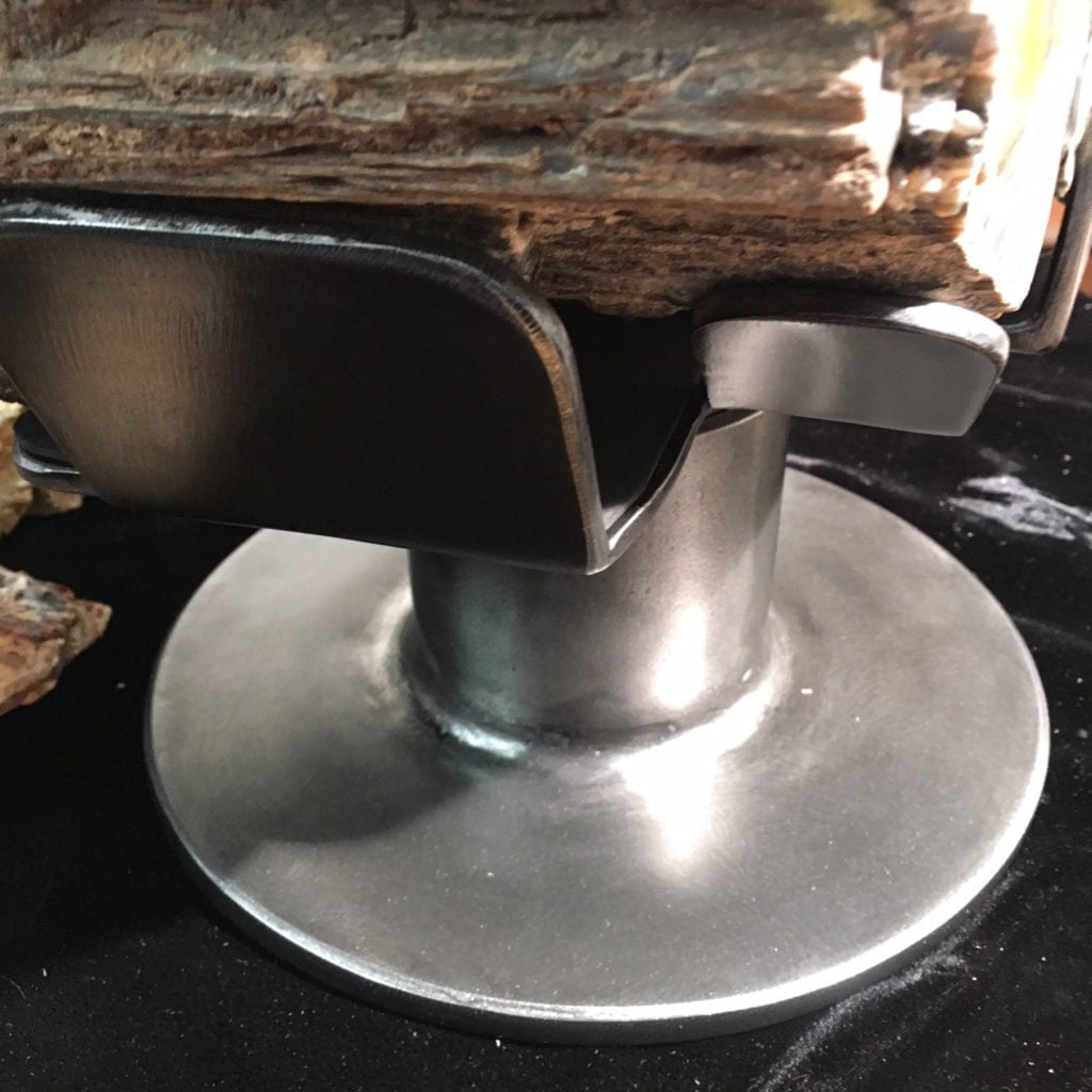 #A6 Museum Arizona Petrified Wood Sculpture Hand Polished With Yellow Starburst & Knot - 120 Lbs