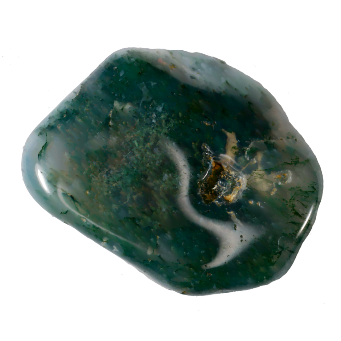 Moss Agate Therapy Stone