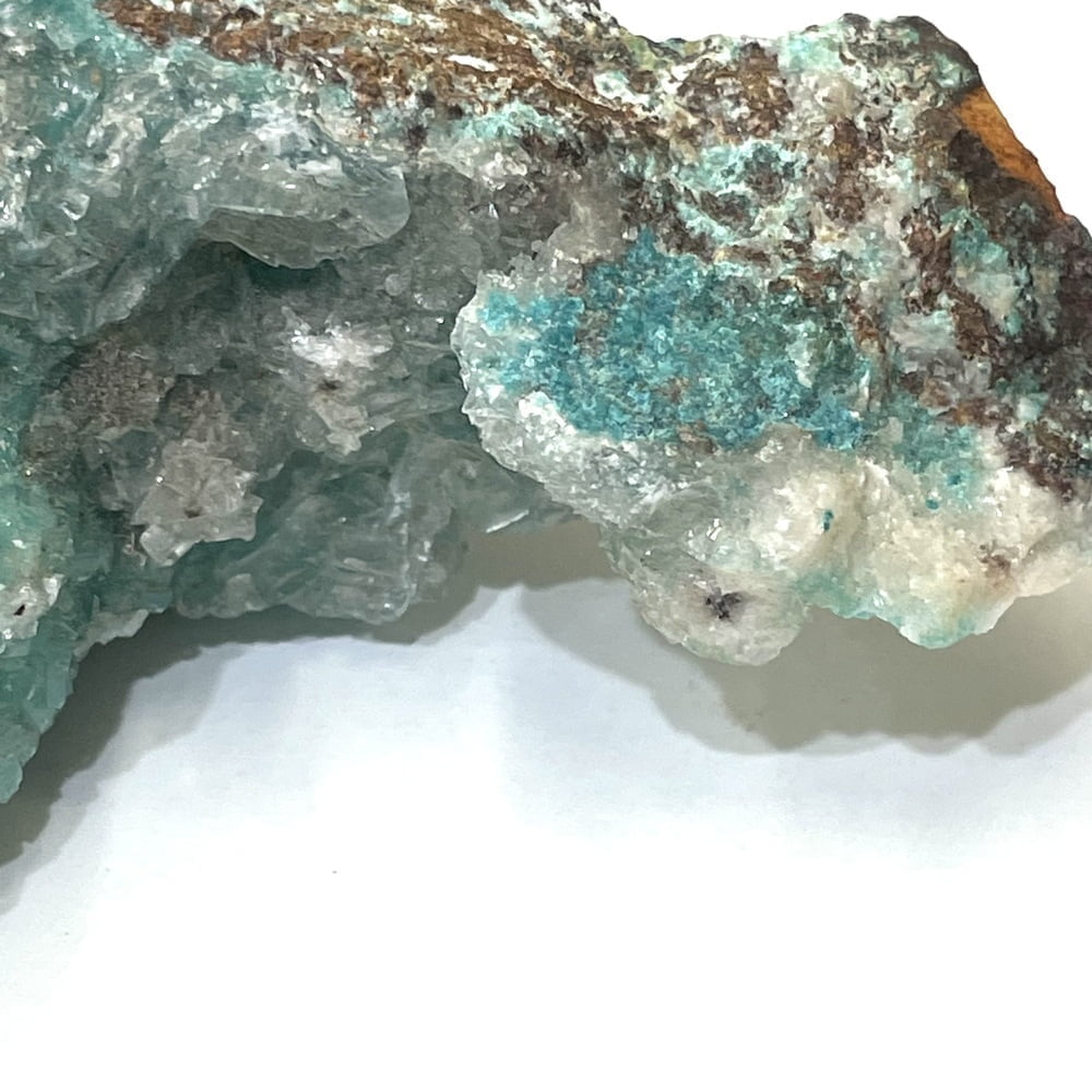 Looks Like Aqua Colored Smithsonite Mixed with an Unknown Clear Mineral - Formerly in a Geologist's Collection-#SMTH1-3