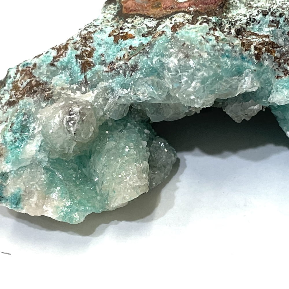 Looks Like Aqua Colored Smithsonite Mixed with an Unknown Clear Mineral - Formerly in a Geologist's Collection-#SMTH1-4