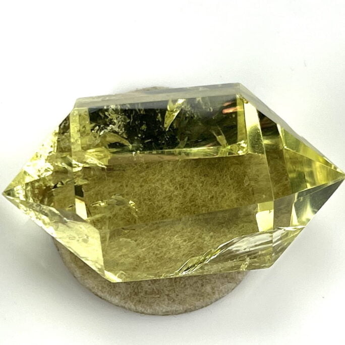 Double Termintaed Citrine Transparent with Rainbows-#CTR03-4