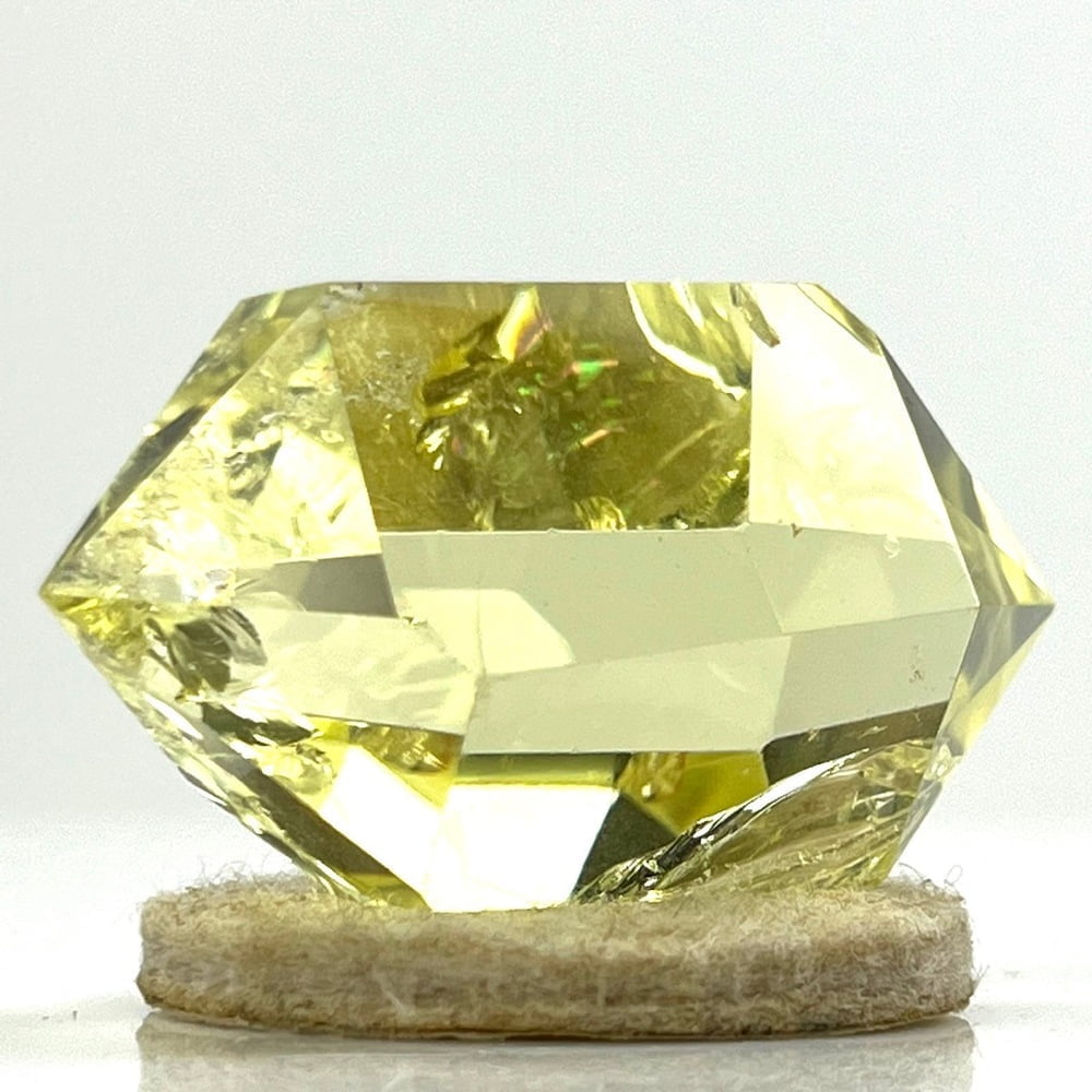 Double Termintaed Citrine Transparent with Rainbows-#CTR03-5