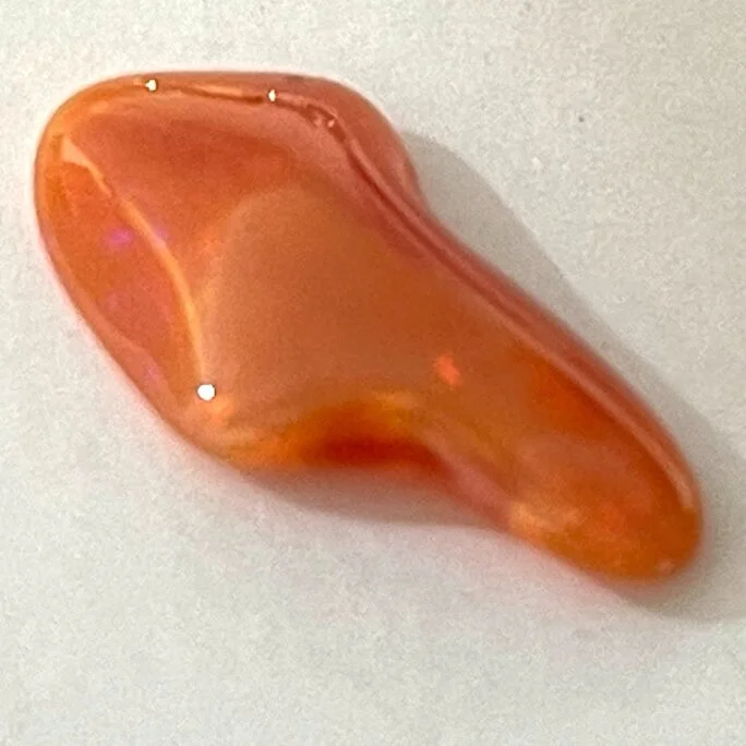 FOPL6 .95 ct Fire Opal from Mexico Transparent and Beautiful