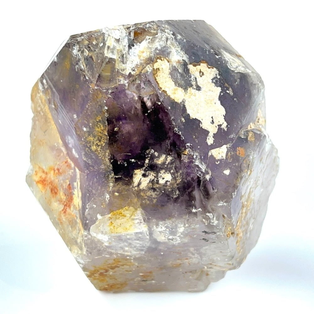 Large Natural Amethyst Point with Transparent Spots-#AMXY3-6
