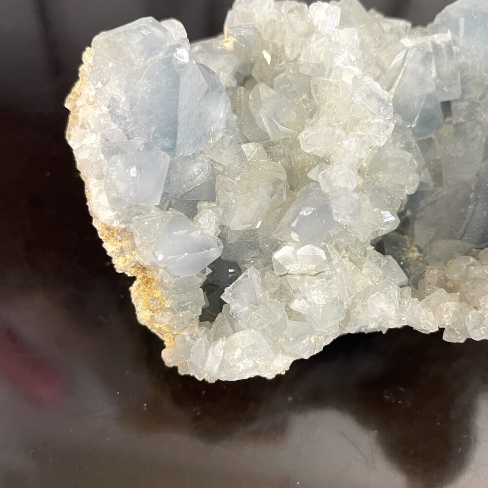 Blue Celestite Celestine Madagascar Geode with Crystals 650 g  1lb 6.9 oz - #CEL2