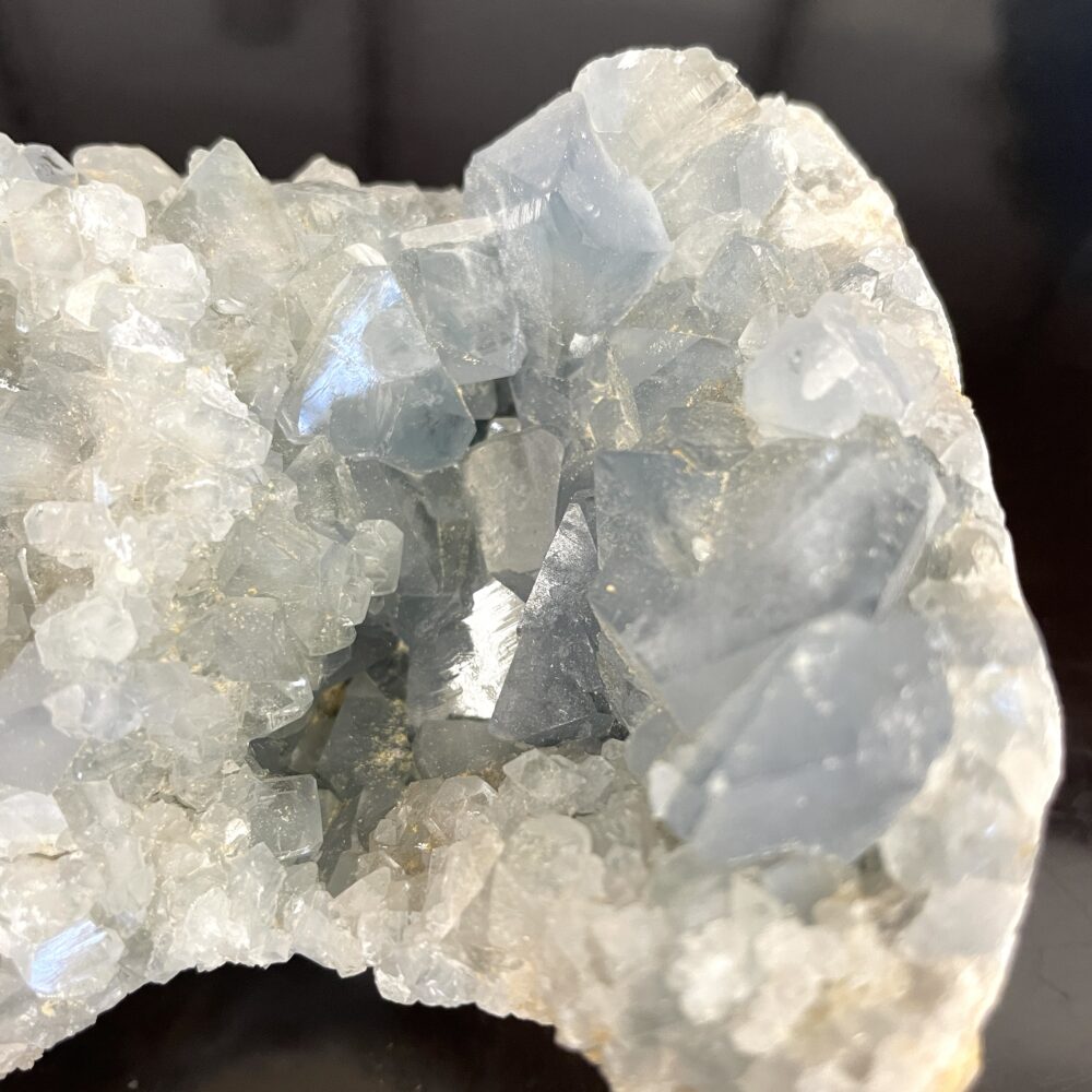 Blue Celestite Celestine Madagascar Geode with Crystals 650 g  1lb 6.9 oz - #CEL2