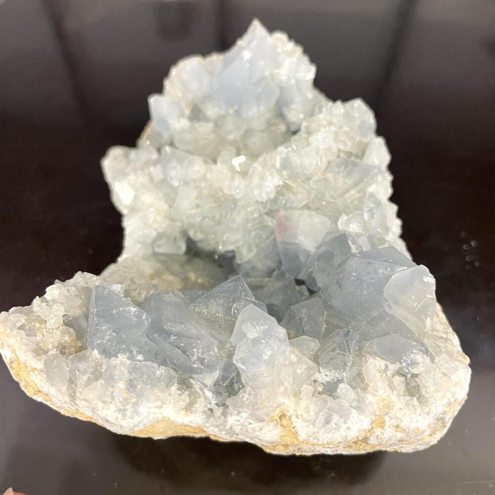 Blue Celestite Celestine Madagascar Geode with Crystals 650 g  1lb 6.9 oz - #CEL2