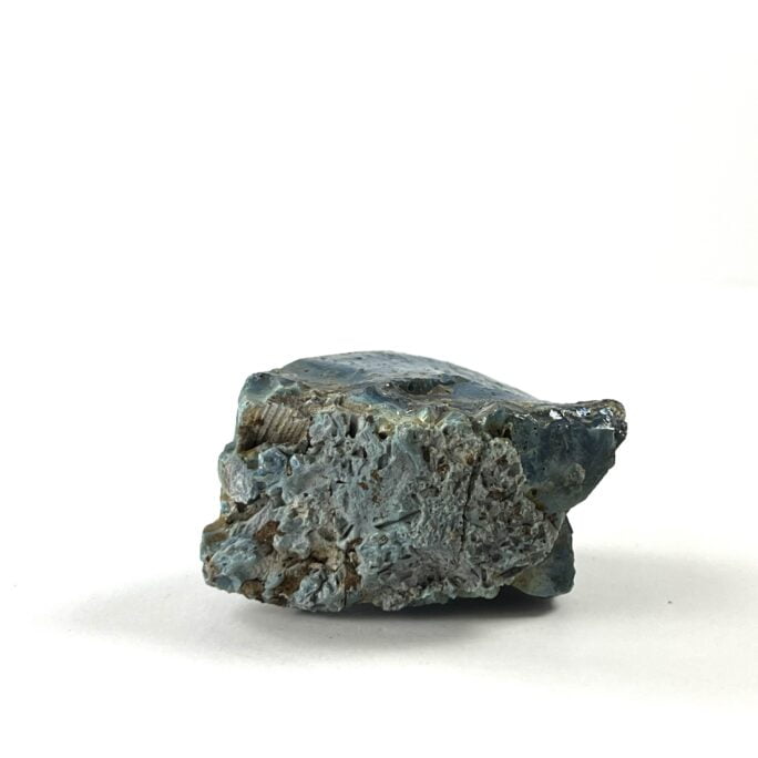LEL12 – A Nice Sized Sample Of Leland Blue Glass Slag Showing Several Shades of Blue in Swirls