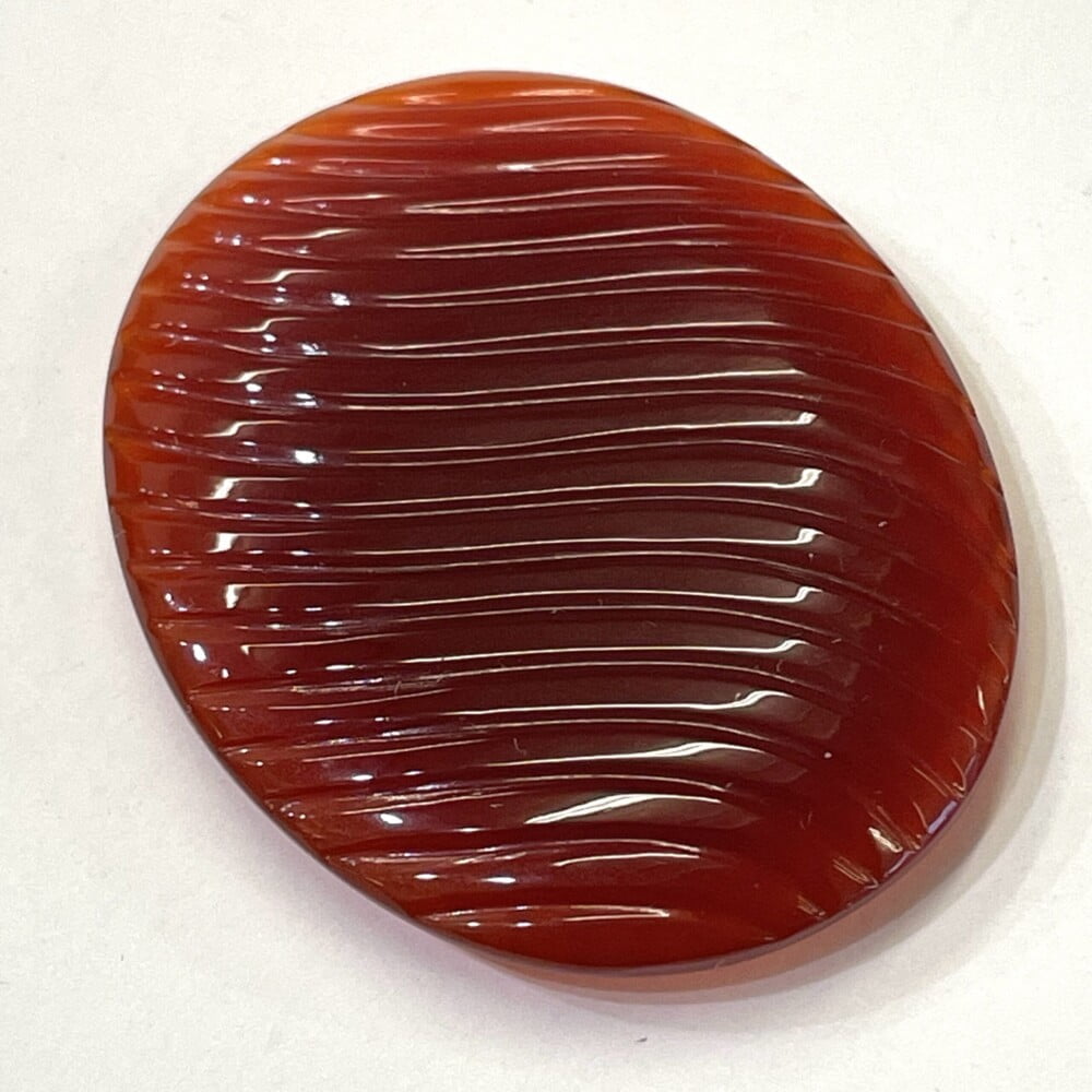 #CN1 Carnelian (carved on both sides) For display, meditation or jewelry.