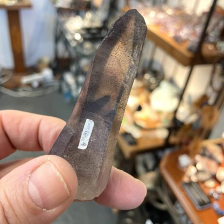 Rare 3.5 Inch Brandberg Amethyst Crystal from Erongo, Namibia Goboboseb Region with 3 visible Enhydros & Phantoms - Wand - AMXY10